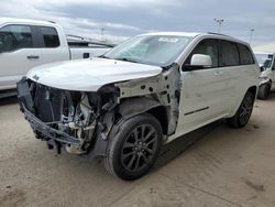 Salvage cars for sale at Dyer, IN auction: 2018 Jeep Grand Cherokee Overland