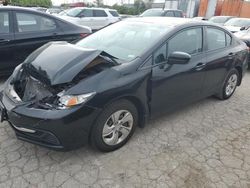 Salvage cars for sale from Copart Bridgeton, MO: 2014 Honda Civic LX