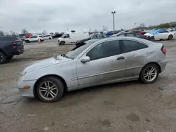 Salvage cars for sale at Indianapolis, IN auction: 2002 Mercedes-Benz C 230K Sport Coupe
