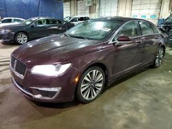 Salvage cars for sale at Woodhaven, MI auction: 2017 Lincoln MKZ Reserve