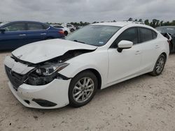 Salvage cars for sale from Copart Houston, TX: 2016 Mazda 3 Sport