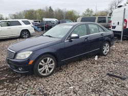 Mercedes-Benz salvage cars for sale: 2009 Mercedes-Benz C 300 4matic