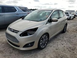 Salvage cars for sale at Houston, TX auction: 2017 Ford C-MAX Titanium