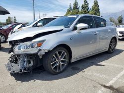 Salvage cars for sale from Copart Rancho Cucamonga, CA: 2015 Lexus CT 200