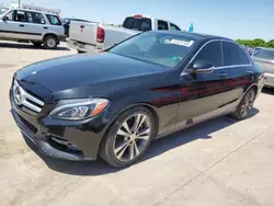 Salvage cars for sale at Grand Prairie, TX auction: 2015 Mercedes-Benz C300