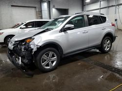 Salvage cars for sale at Ham Lake, MN auction: 2015 Toyota Rav4 XLE