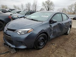 Salvage cars for sale from Copart Elgin, IL: 2016 Toyota Corolla L