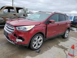 Salvage cars for sale at Pekin, IL auction: 2019 Ford Escape Titanium