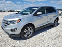 Salvage cars for sale at New Braunfels, TX auction: 2017 Ford Edge Titanium