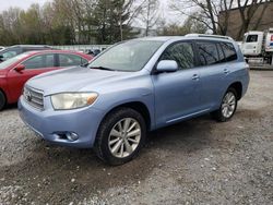 Salvage cars for sale at North Billerica, MA auction: 2009 Toyota Highlander Hybrid Limited