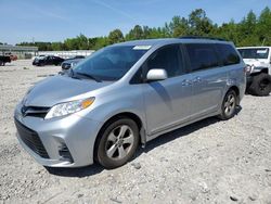 Salvage cars for sale at Memphis, TN auction: 2020 Toyota Sienna LE