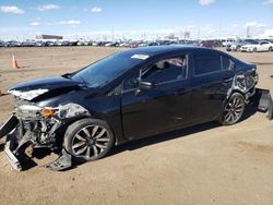 Salvage cars for sale at Brighton, CO auction: 2014 Honda Civic EXL