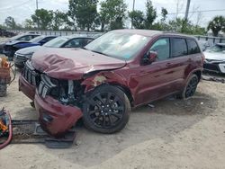 Salvage cars for sale at Riverview, FL auction: 2021 Jeep Grand Cherokee Laredo