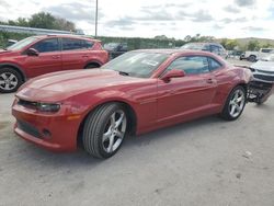 Salvage cars for sale from Copart Orlando, FL: 2015 Chevrolet Camaro LT