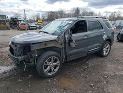 Salvage cars for sale at Chalfont, PA auction: 2015 Ford Explorer Limited
