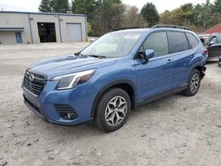 Salvage cars for sale at Mendon, MA auction: 2022 Subaru Forester Premium