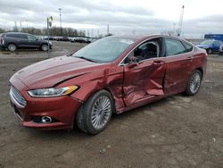 Salvage cars for sale at Woodhaven, MI auction: 2014 Ford Fusion Titanium HEV