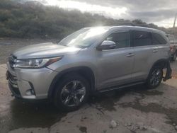 Toyota Highlander Vehiculos salvage en venta: 2018 Toyota Highlander Hybrid Limited