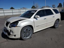 Salvage cars for sale from Copart Littleton, CO: 2011 GMC Acadia Denali