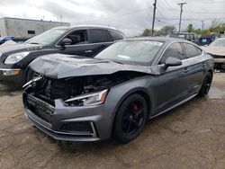 Salvage cars for sale at Chicago Heights, IL auction: 2018 Audi A5 Premium Plus S-Line