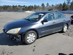 Salvage cars for sale at Windham, ME auction: 2004 Honda Accord LX