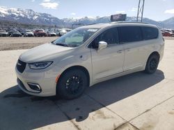 Salvage cars for sale at Farr West, UT auction: 2021 Chrysler Pacifica Hybrid Pinnacle