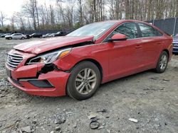 Salvage cars for sale at Waldorf, MD auction: 2017 Hyundai Sonata SE