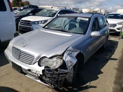 Salvage cars for sale at Martinez, CA auction: 2002 Mercedes-Benz C 320