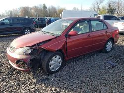 Salvage cars for sale from Copart Chalfont, PA: 2008 Toyota Corolla CE