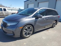 Salvage cars for sale at Assonet, MA auction: 2022 Honda Odyssey Elite
