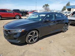 Salvage cars for sale at Woodhaven, MI auction: 2022 Honda Accord Sport SE