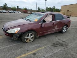 Honda Accord ex salvage cars for sale: 2004 Honda Accord EX