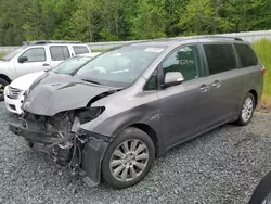 Salvage cars for sale at Concord, NC auction: 2015 Toyota Sienna XLE