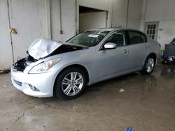 Salvage cars for sale from Copart Madisonville, TN: 2011 Infiniti G37 Base