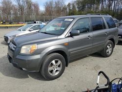 Salvage cars for sale at Waldorf, MD auction: 2008 Honda Pilot SE