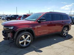 Salvage cars for sale from Copart Woodhaven, MI: 2021 Jeep Grand Cherokee L Limited