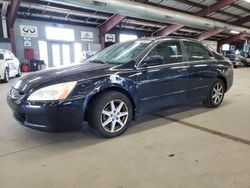 Salvage cars for sale from Copart East Granby, CT: 2003 Honda Accord EX