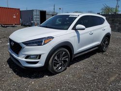 Salvage cars for sale at Homestead, FL auction: 2021 Hyundai Tucson Limited