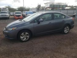 Salvage cars for sale from Copart Kapolei, HI: 2013 Honda Civic LX