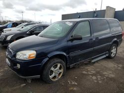 Chevrolet Uplander Incomplete salvage cars for sale: 2007 Chevrolet Uplander Incomplete