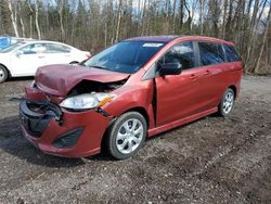 Salvage cars for sale from Copart Bowmanville, ON: 2016 Mazda 5 Touring