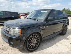 Salvage cars for sale from Copart Houston, TX: 2011 Land Rover Range Rover Sport SC