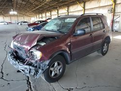 Mercedes-Benz ML 320 salvage cars for sale: 1999 Mercedes-Benz ML 320