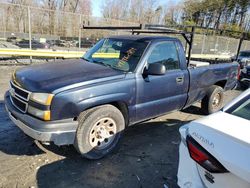 Salvage trucks for sale at Waldorf, MD auction: 2007 Chevrolet Silverado C1500 Classic