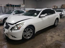 Salvage cars for sale from Copart Elgin, IL: 2010 Infiniti G37