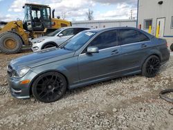 Mercedes-Benz C 300 4matic salvage cars for sale: 2012 Mercedes-Benz C 300 4matic