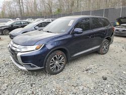 Salvage cars for sale at Waldorf, MD auction: 2018 Mitsubishi Outlander SE