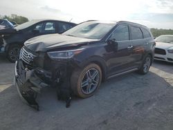 Salvage cars for sale at Cahokia Heights, IL auction: 2017 Hyundai Santa FE SE Ultimate