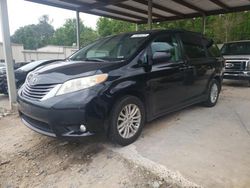 Salvage cars for sale from Copart Hueytown, AL: 2012 Toyota Sienna XLE