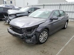 Salvage cars for sale from Copart Vallejo, CA: 2015 Honda Accord EXL